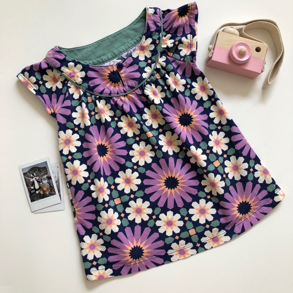 Tea Collection Dress Flower Floral Babydoll Tunic